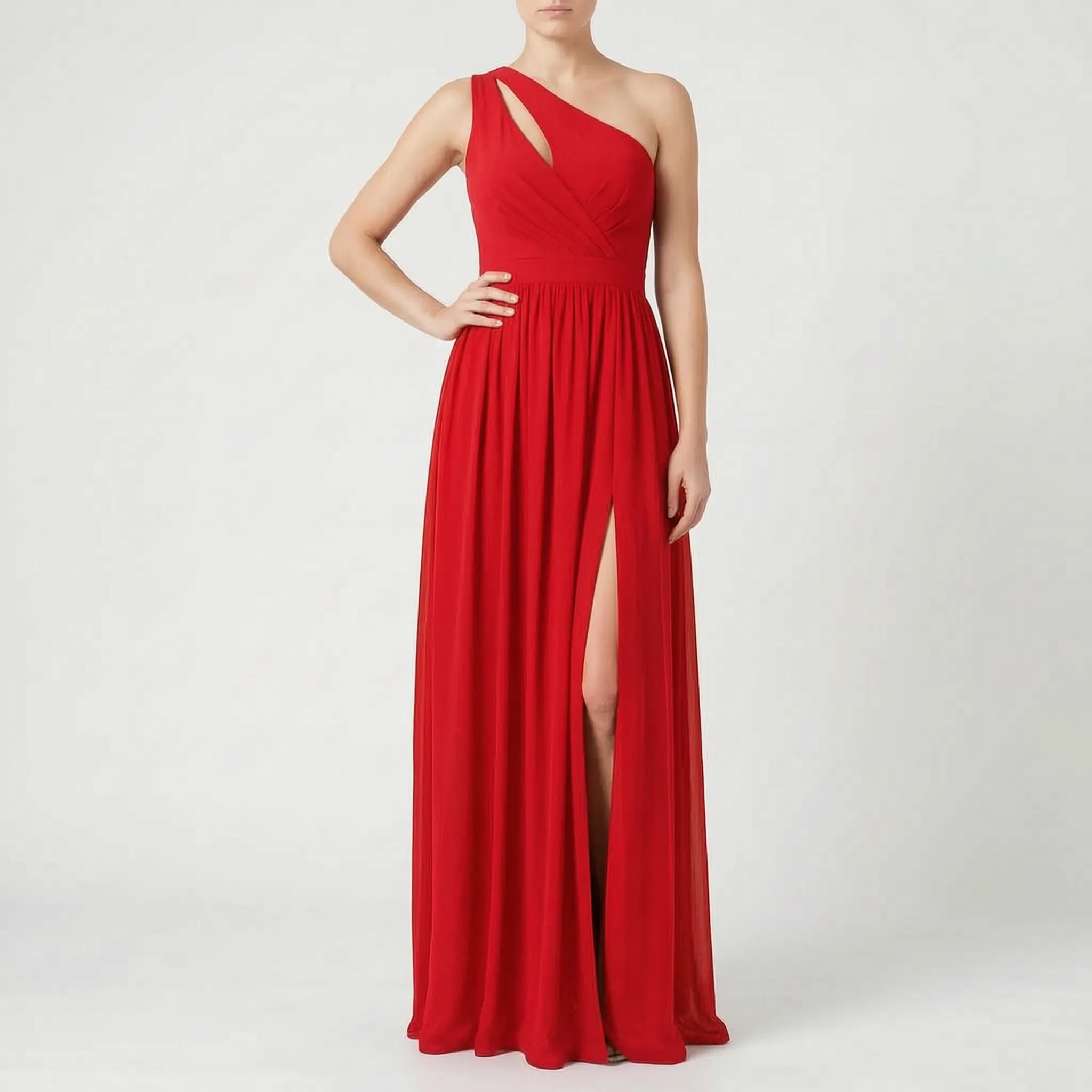 AstraDress - One-Shoulder Evening Maxi Dress Evening Events
