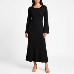 Evoknit - Ribbed Knit Maxi Dress Evening Dining