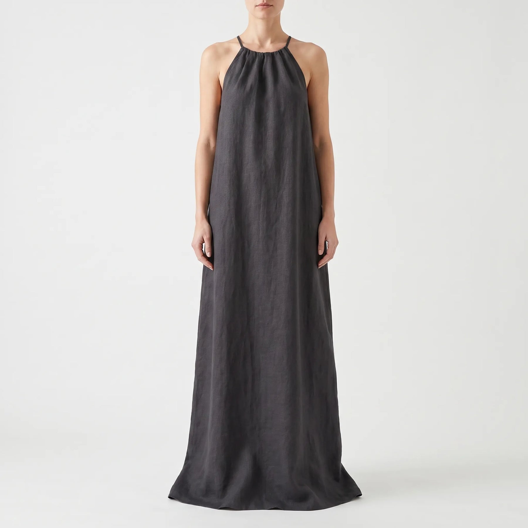 Flowira - Flowy Maxi Halter Dress Casual Summer Days