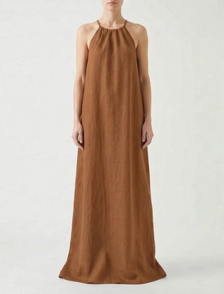 Flowira - Flowy Maxi Halter Dress Casual Summer Days