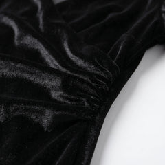 Noctis - Long Sleeve Ruched Cocktail Dress Evening Events